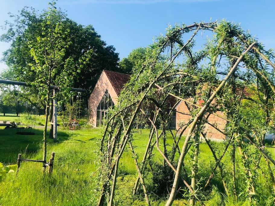 Schuurloft Hof Ten Bogaerde Met Biozwembad, Veldzicht & Uilennest Jabbeke  Exterior foto
